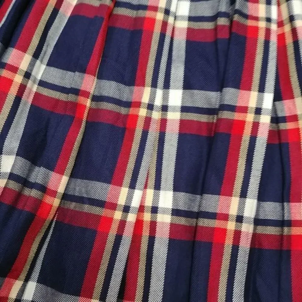 Pendleton Plaid Pleated Skirt‎